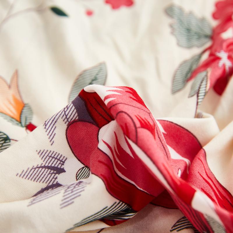 Neuer floral bedruckter Stretch-Sofa-Sitzkissenbezug, Rückenlehnenschutz für Couch, Sofabezug in L-Form, Chaselong-Schonbezüge