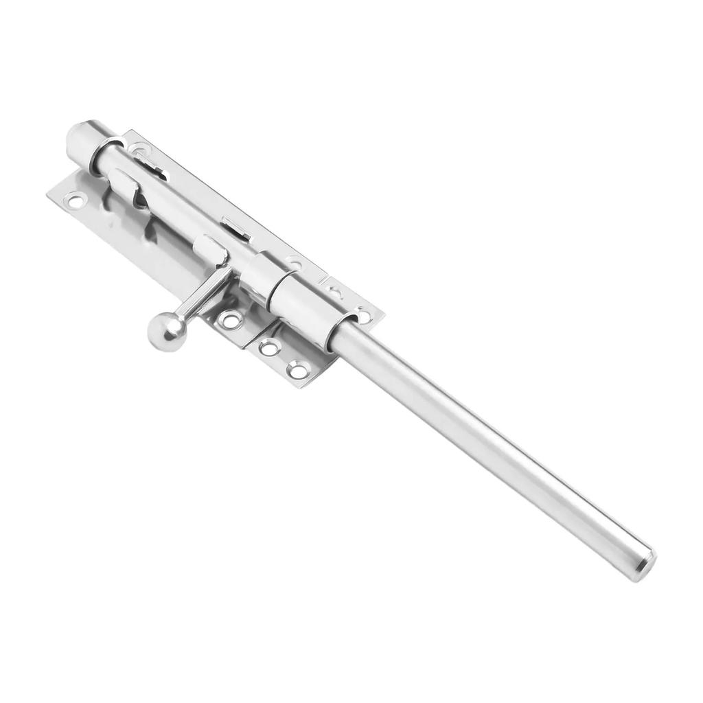 Chrome Door Lock Door Slide Bolt Enhanced Wear Resistance High Quality Stainless Steel Door Security Perfect Long Lasting