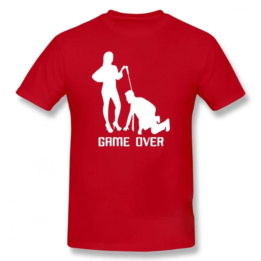 Game Over Bride Groom Bachelor Party T Shirt Funny Tshirt Mens Clothing Short Sleeve Camisetas T-shirt Fashion Streetwear