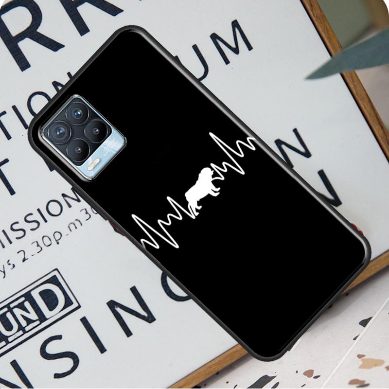 English Bulldog Heartbeat For OnePlus 9 Pro 8T 9R Nord 2 Phone Case For Realme 6 7 8 Pro 8i GT Master GT Neo 2 C21