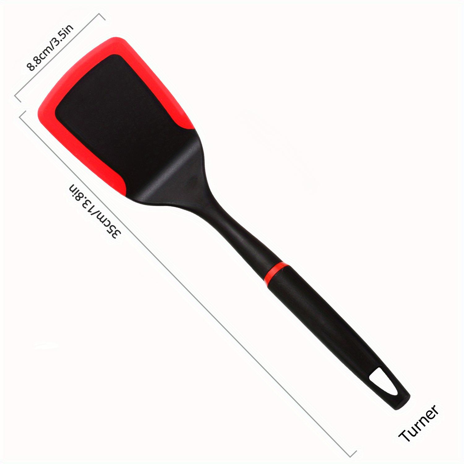 New silicone kitchenware set two-color plastic handle spatula non-stick pan spatula set food grade colander mishan