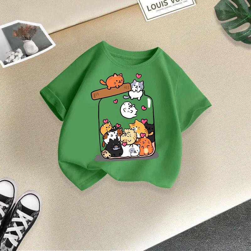 Children T-shirt 2-13Y Cute Cartoon Printed Kids 100% Cotton Clothes Tshirt Tops Tee Summer Kid T Shirt