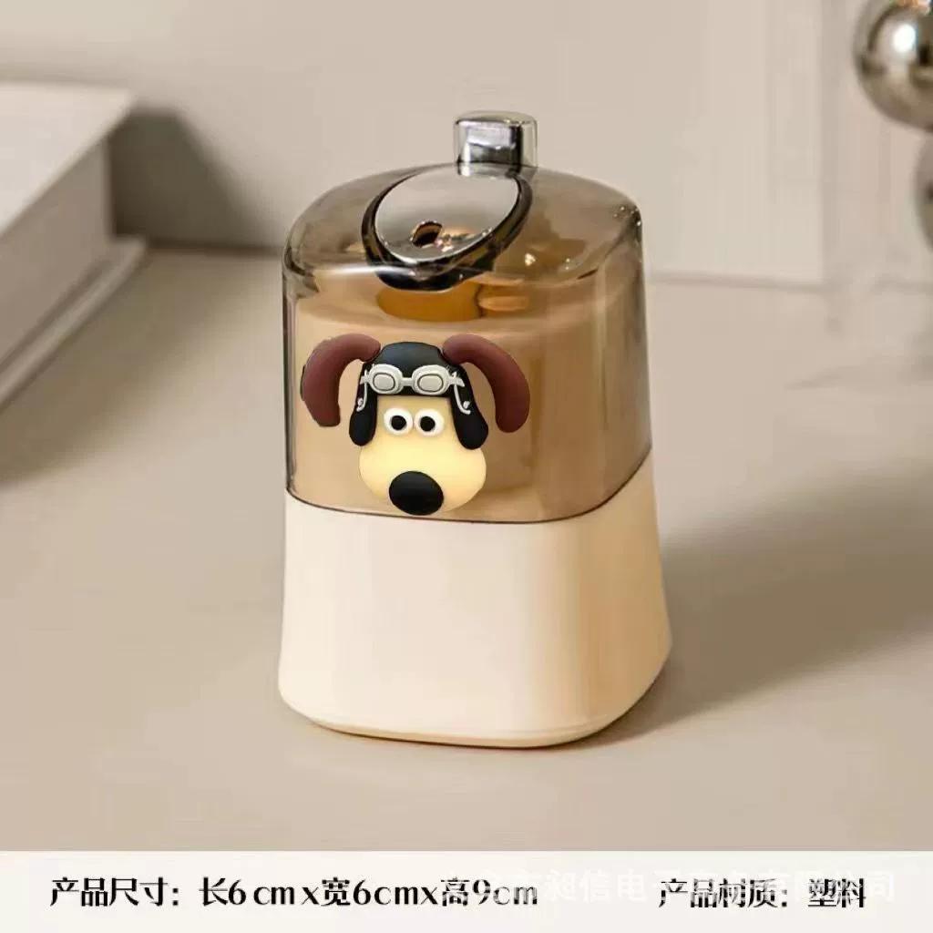 Auto Pop-Up Plastic Toothpick Holder Cute Cartoon Animal Character Toothpick Storage Box Automatic Ejection Toothpick Container