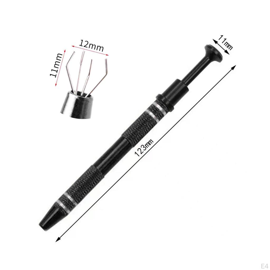 Fishing Lure Tool 4 Claw Pick up Precision Catcher Binding Tweezers for Arts