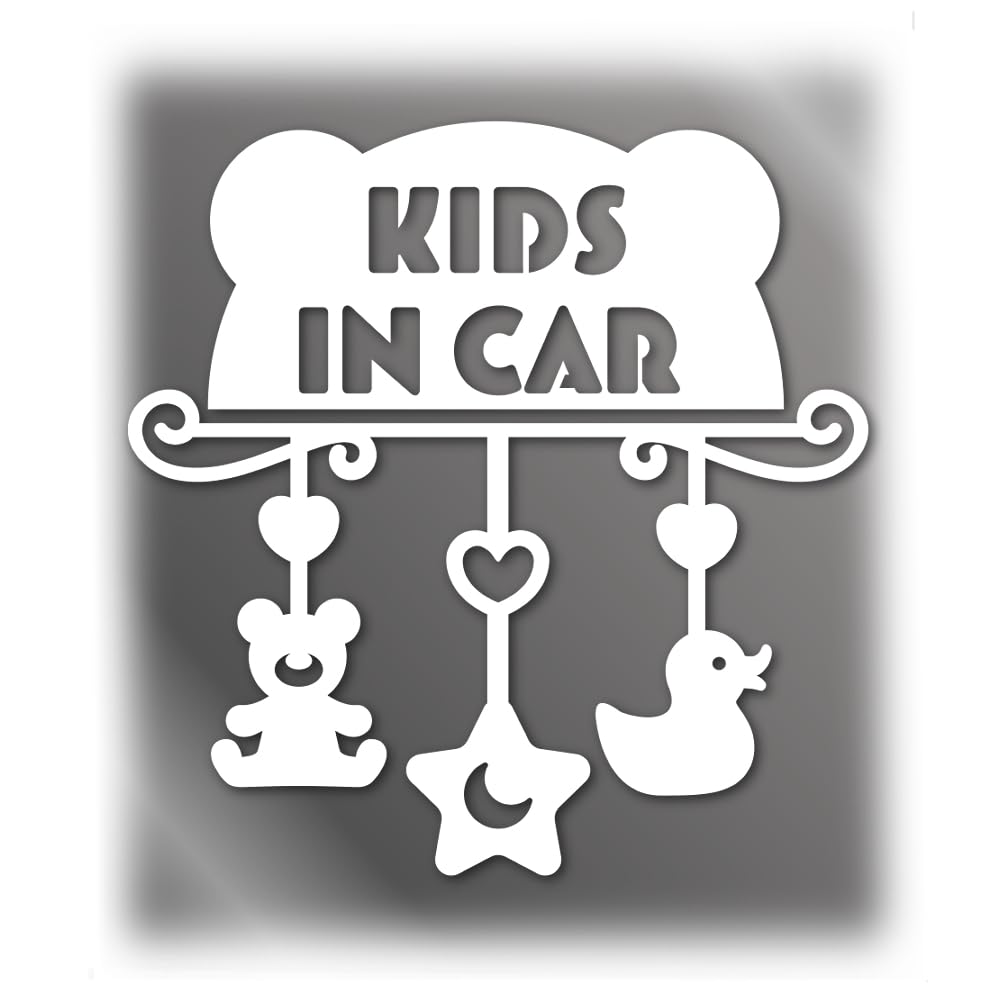 

Tamiya Kids Car Weatherproof and Made in Sticker - Mobile-Style Sticker, Waterproof, Japan, Motorcycle/Car [Kids] (White) белый