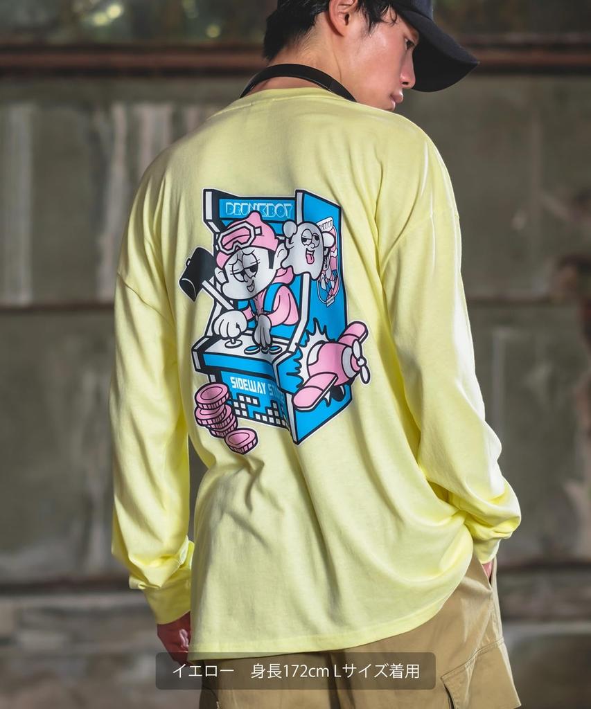 [IMPROVES] [SIDEWAYSTANCE] Retro Game Long Sleeve T-Shirt