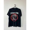 Men's Retro Band System T-shirt - Rare Retro Music T-shirt with Logo Print, Casual Rock Metal Band Performance Shirt, Daily Wear