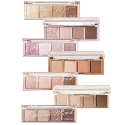 Paletă de Farduri de Ochi Zilnică de Bază cu 4 Culori – 6 Tipuri