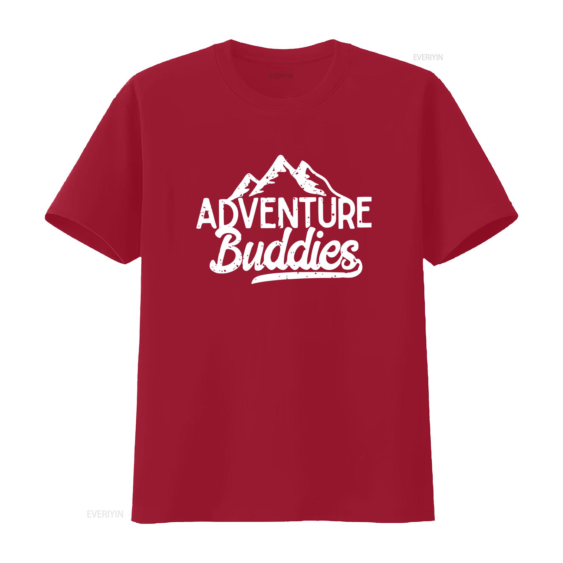 

Adventure Buddies T Shirt Travel Lover Camping Hiking Camp vintage Washed Slightly Breathable Stretched Versatile S