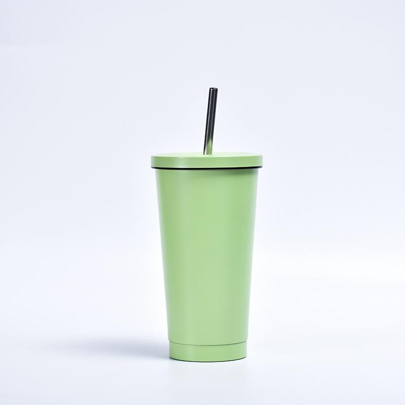 Stainless Steel Mug Large Capacity with Suction Cup Portable Outdoor Car Mug Simple Solid Design