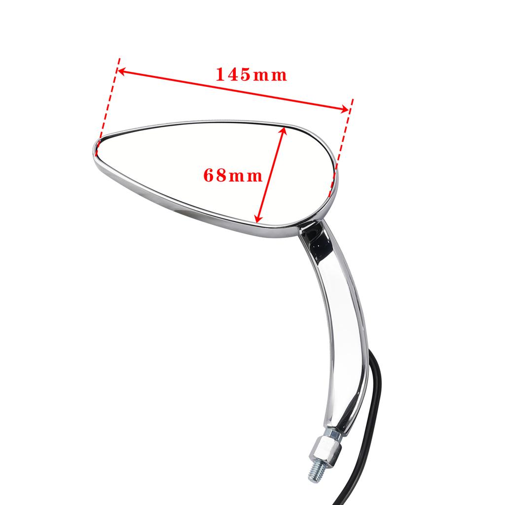 Chrome Custom Dynamics LED Turn Signal Mirrors For Sportster XL 1200 883 1990-2025