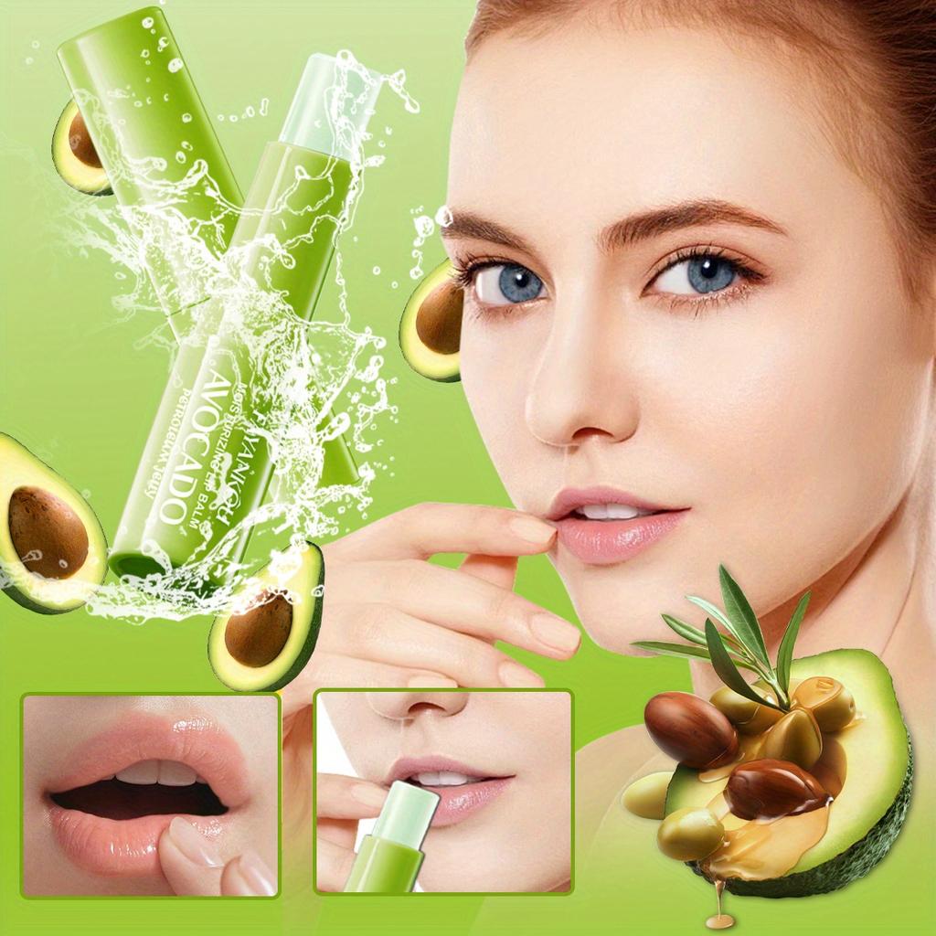 Avocado Vaseline Lip Balm Is Deeply Moisturizing and Mild Suitable for All Skin Types During Autumn and Winter Easy To Carry