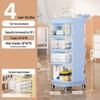 Yeya Whale 4-Layer Cart Storage Cabinet