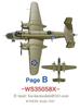 Bunker Studio US Army Air Forces Plastic Model Kit Parts BST WS35058X 1/350 B-25B "Doolittle Raid" (16-plane set) (Ship)