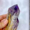 Natural Crystal Dream Amethyst Backbone Polished Wood Ornaments for Home Decoration Art Collectible