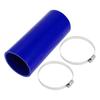 X AUTOHAUX 1 Set Inner Diameter 80mm/3.15" Length 200mm/7.87" 0 Degree Straight Blue Car