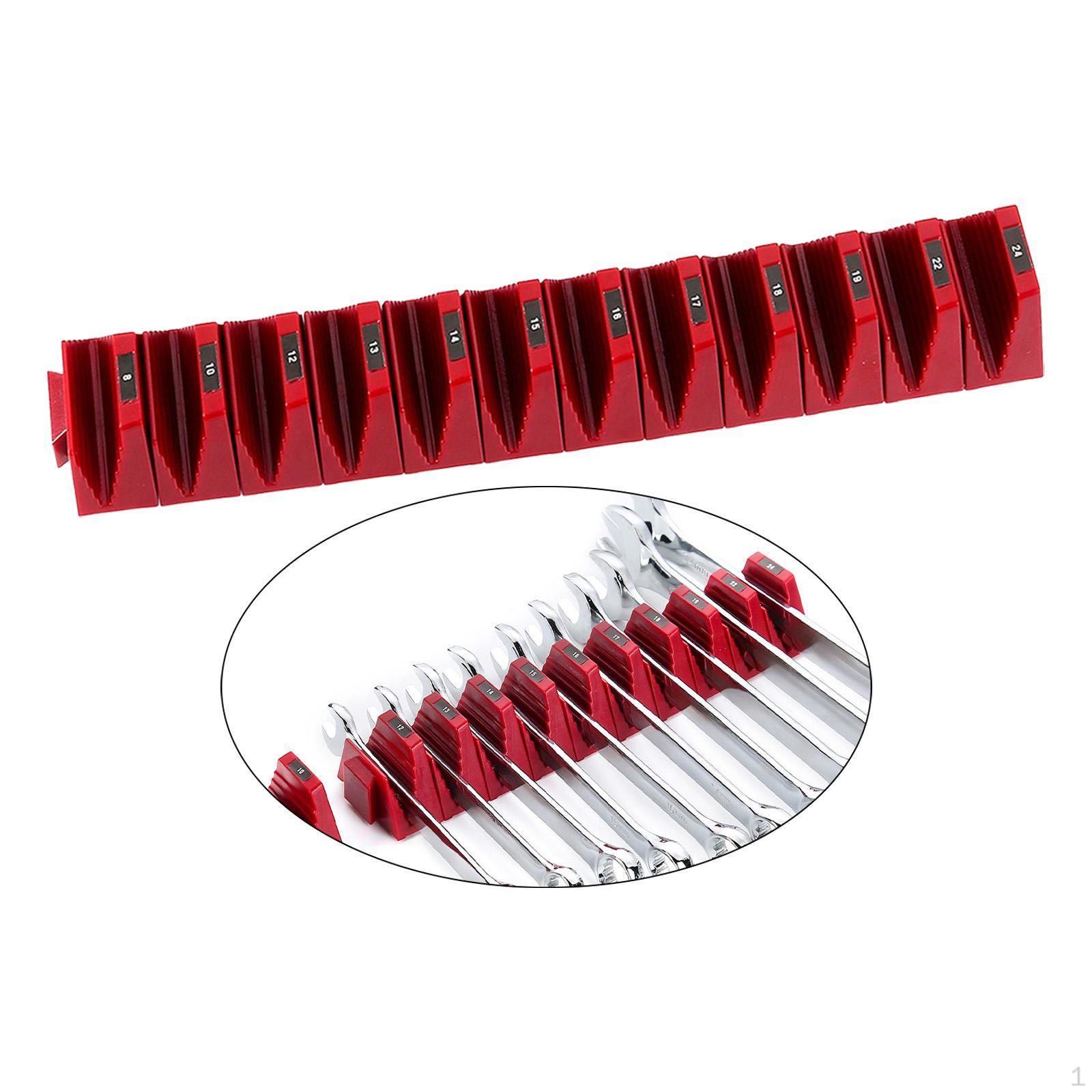 

12-Tool Wrench Holder for Drawer Organization in Garage чорний