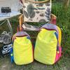 Schultasche Neue Dopamin-Kontrastfarbe Lässiger Rucksack Outdoor-Sport Bergsteigen Wandern Turm Rucksack mit großem Fassungsvermögen