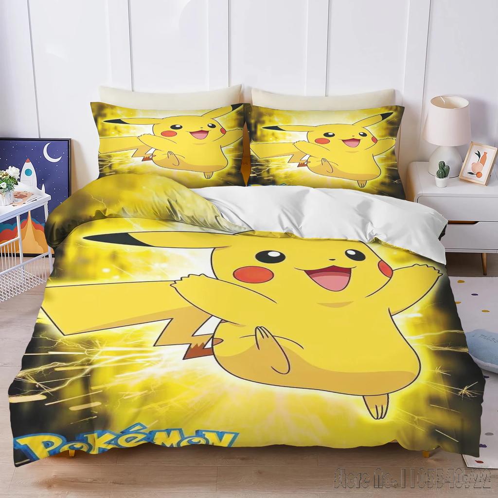 Anime Pokemon Gengar 3D Tištěný Dětský Povlečení Sada Dětské Povlaky na Peřinu Sada Ložní Prádlo Twin Jednolůžko King Děti Dospělí Dárek