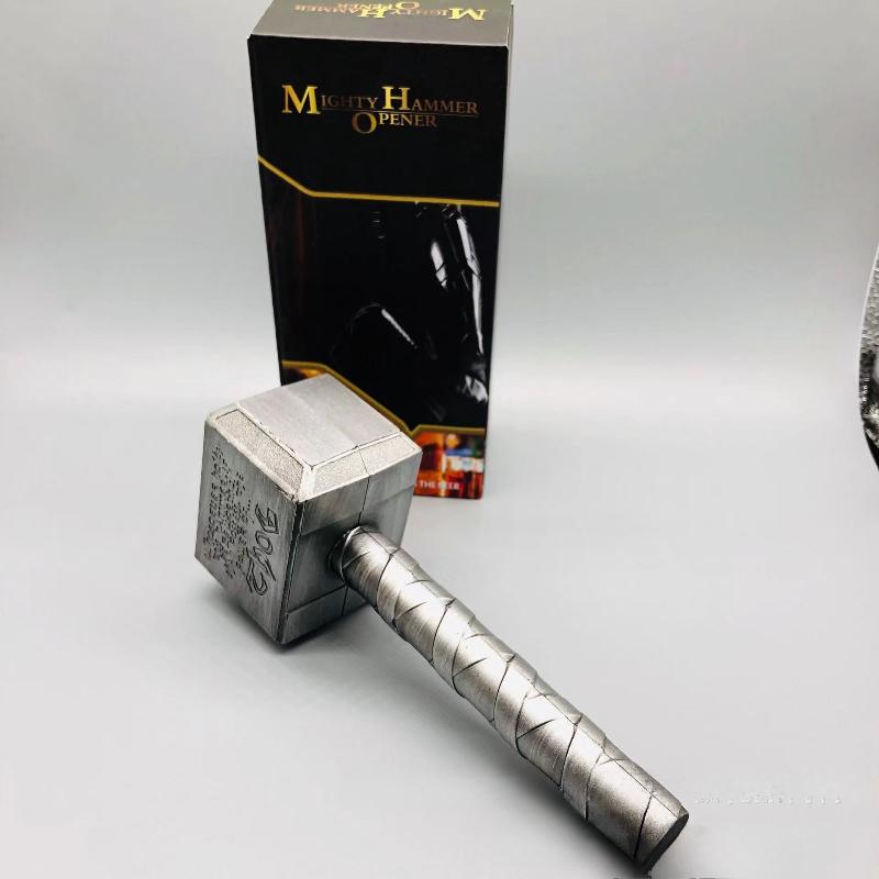 

Creative Thor s Hammer Bottle Opener Personalized Hammer Beer Bottle Opener Home Daily Bottle Opener серебряный