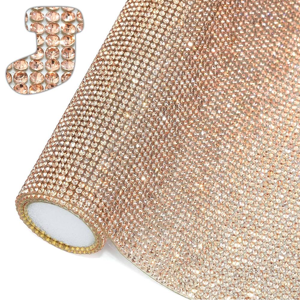 Bling Rhinestone Sticker DIY Car Decoration Stickers Self-Adhesive Hotfix Glitter Crystal Gem Sheet Sticker for Car&Craft Decor