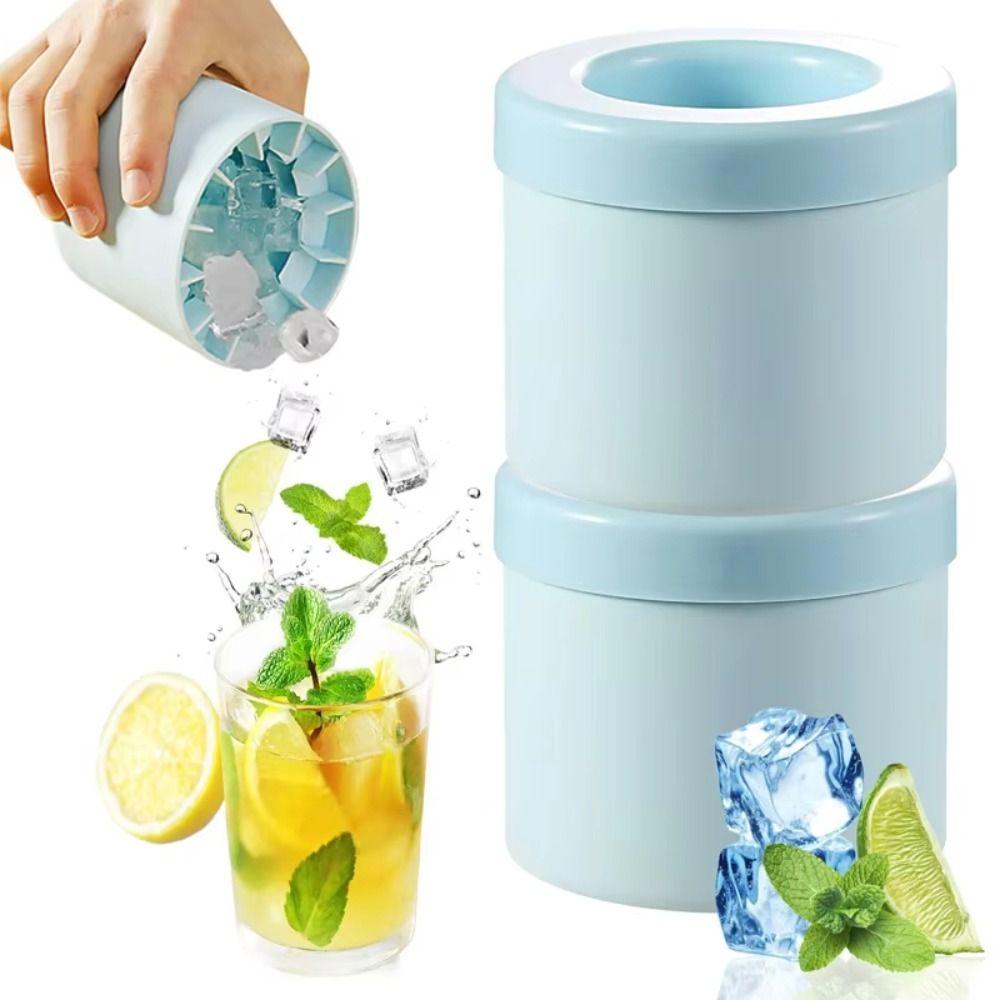 Silicone Ice Bucket Quick Freeze Ice Cup Ice Cube Mold Summer DIY Refrigerator Freeze Ice Maker