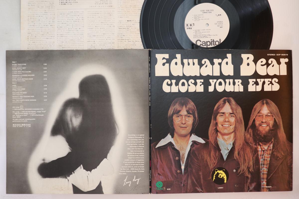 

LP Record EDWARD BEAR Close Your Eyes ECP80879PROMO CAPITOL 1973 Japan Rock Used