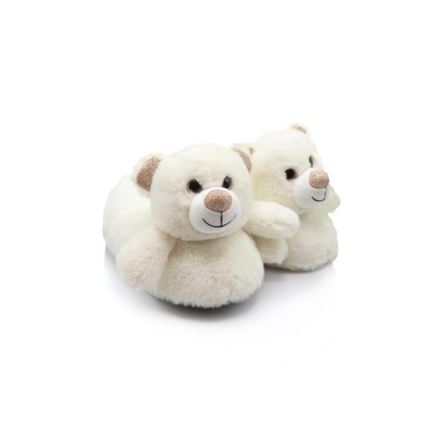 

Tt0753 Белые женские зимние тапочки Bear