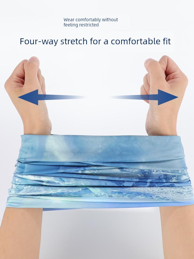 Cycling Magic Headband Sun Protection Mask Full Face Changeable Face Towel Female Bandana Men's Thin Ice Silk Scarf Outdoor Fishing
