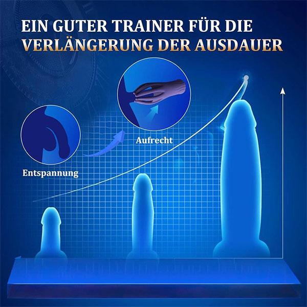 Mužský Glans Stimulate Massager 10 režimů Trenér zpoždění penisu Vibrátor Masturbátor Automatická orální Climax Sexuální hračka pro muže
