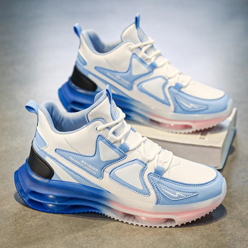 Vysoké boty na prkně Mužský trend Studentská obuv pro volný čas Móda Sportovní obuv Móda pro volný čas Boty se vzduchovým polštářem Sportovní obuv 39-44