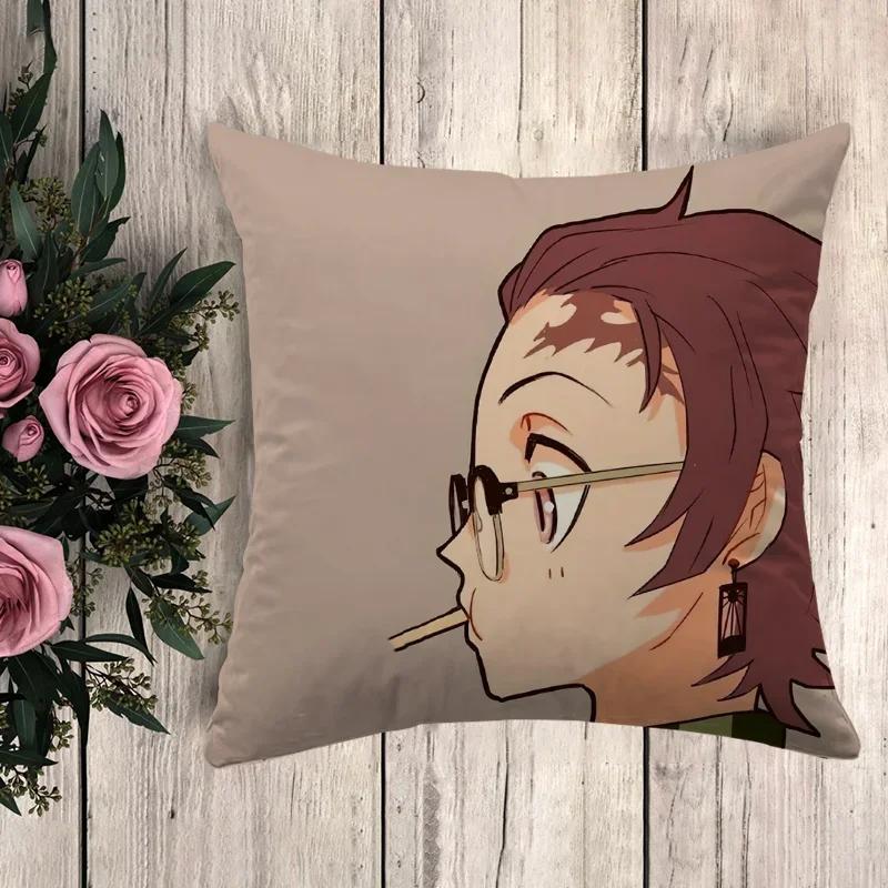 Kissen Demon Slayer Dekorative Kissenhülle Kissenbezug x Kissenbezüge Herbstdeko Sofakissen Bezüge für Bettkissen
