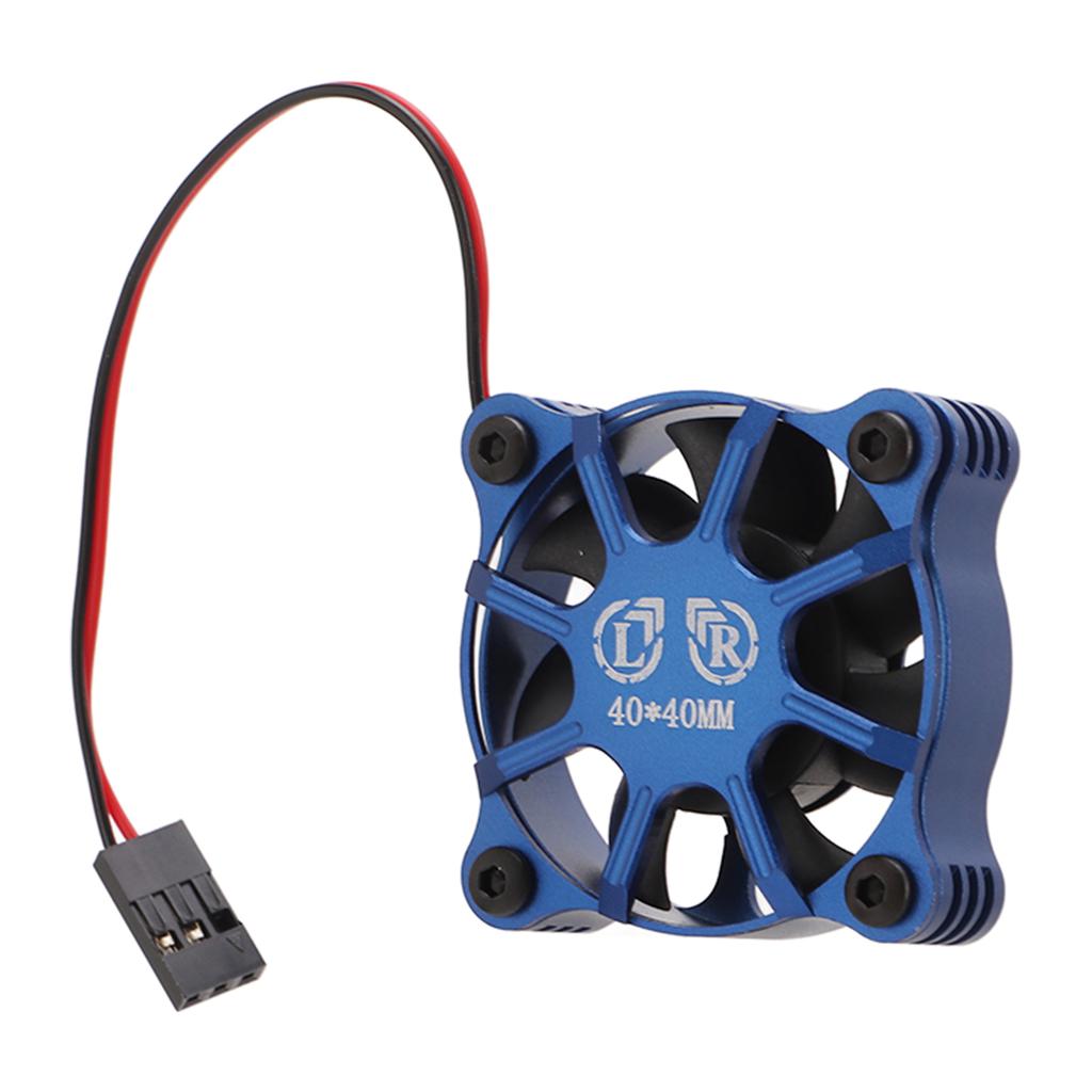 Motor Cooling Fan Aluminum Alloy Fast Heat Dissipation RC Cooling Fan with Metal Mesh Cover for 1 10 1 12 1 8 RC Car