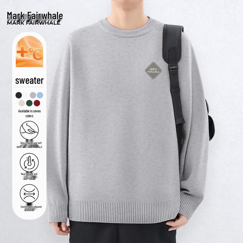 

Mark Fairwhale Men s Trendy Round Neck Pullover Knit Sweater 2XL