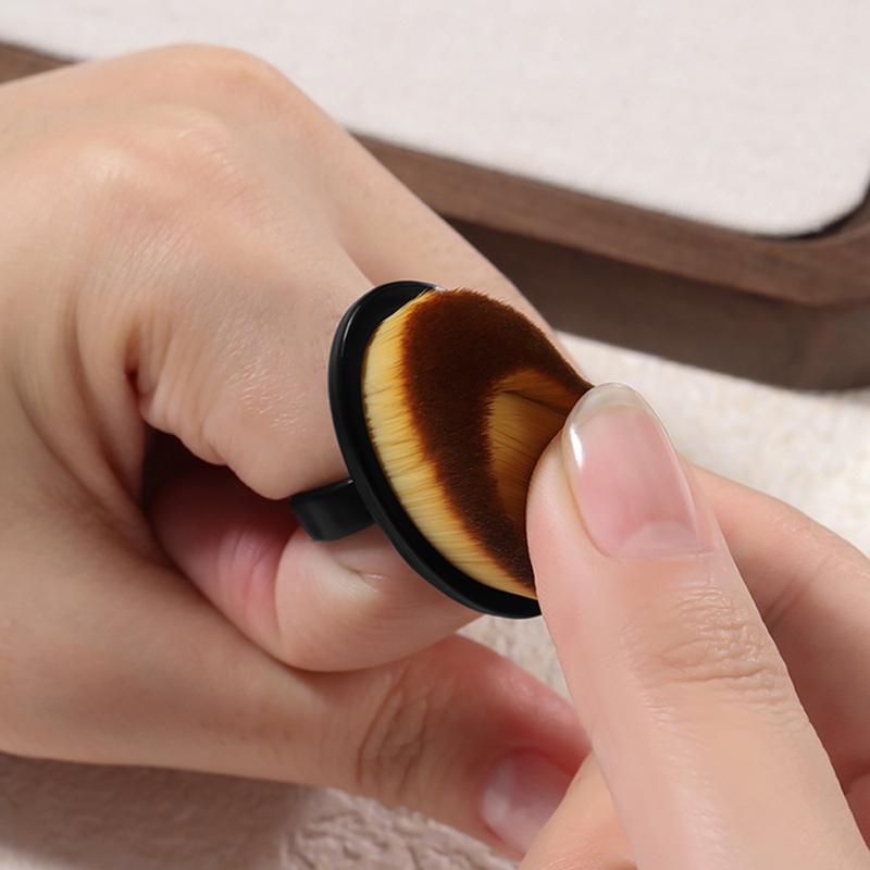 5pcs Professional Nail Dust Brush Nails Art Brush Ring-Shaped Remove Gel Polish Dust Cleaner Tool Women Manicure Accessories
