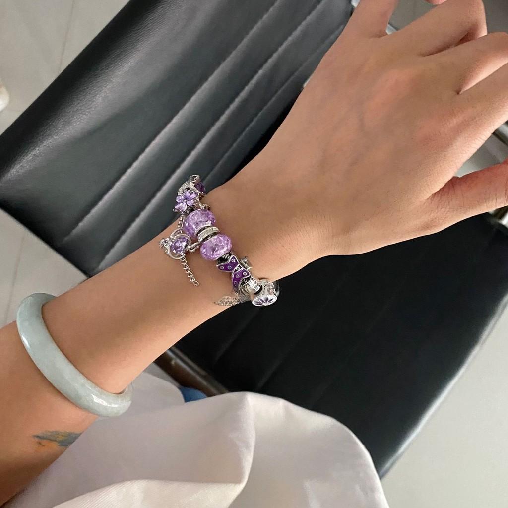 Vintagebeaded Bracelet For Women With Crown And Heart Designs