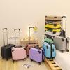 18-Inch Silent Spinner Carry-On Suitcase with Telescopic Handle and Password Lock