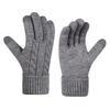 Winter Women's Touch Screen Gloves Cold-proof Double-layer Knitted Gloves Outdoor Cycling Warm Gloves
