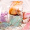 1 Roll Hot Stamped Gradient Color Washi Tape, Smooth Gradient Transition & Glossy Finish