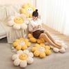 Kawaii Solsikkepute Tegneserie Blomsterformet pute Sengesofa Ryggpute Soverom Stue Sittepute Barnegaver