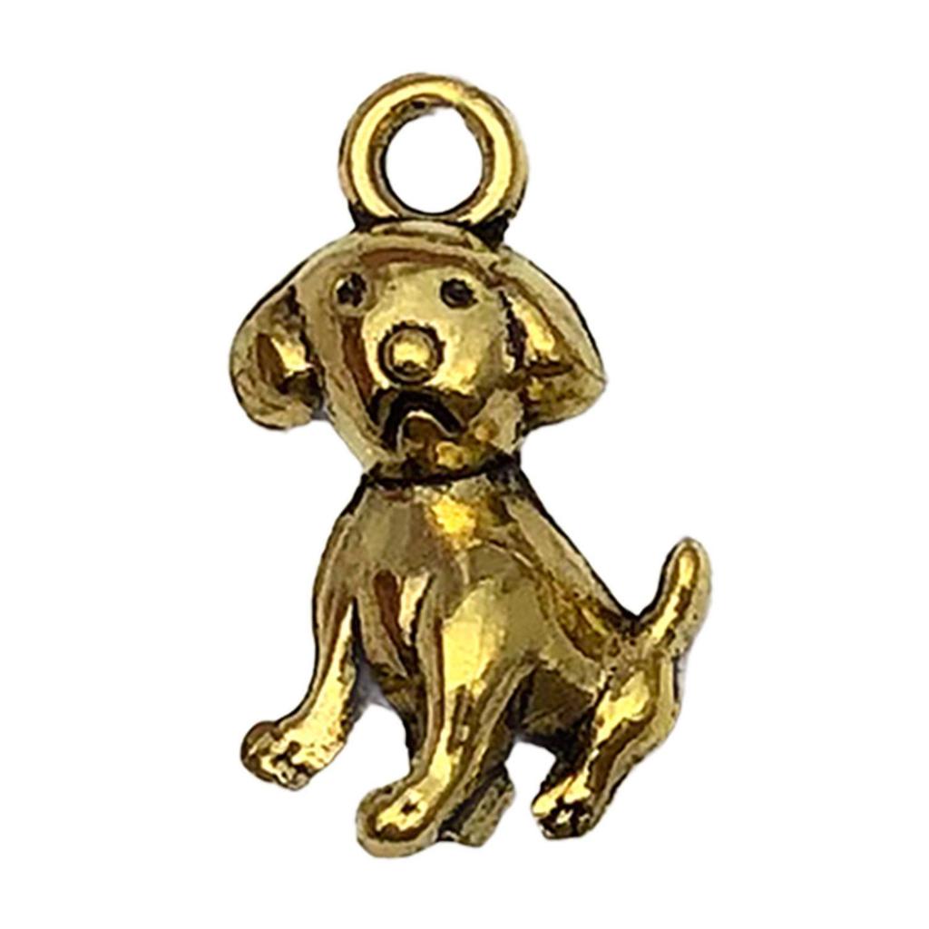 20-Pack Retro Alloy Dog Bone & Animal Cartoon Charms for DIY Bracelets and Necklaces