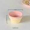 Cute Ceramic Bowls Yogurt Bowl Creative Dessert Tableware Serving Bowl  Household Dishes