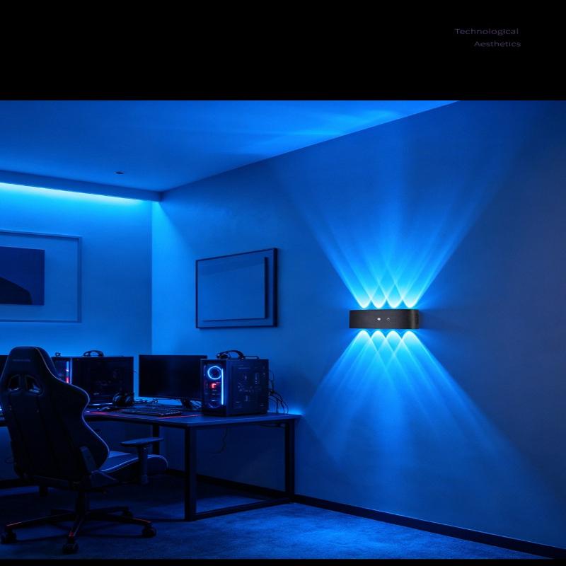 1Pc Charging Induction Wall Lamp Magnetic Suction Lamp Wireless Wall Lamp No Wiring No Punching Bedside Bedroom Night Light Room Induction