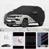 Für Jeep Compass Anti-UV Sonnenschutz Regen Schnee Beständig Schwarze Abdeckung Staubdicht Auto-Regenschirm Vollständige Autoabdeckung Outdoor-Schutz