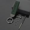 Leather KeychainFor Porsche Cayenne Panamera Macan 911 Taycan Boxster Cayman 918 Pajun Car Logo Key Chain Pendant Key Holder