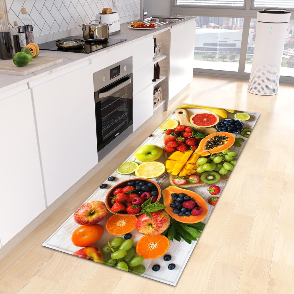 Entrance Door Mat Fruit Corridor Kitchen Mat Living Room Floor Mat Bathroom Door Household Non-slip Carpet