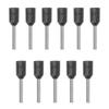 1000PCS Durable E0508 Ferrule Terminal 22AWG Tubular Insulated Crimping Terminal Black Color Cable Crimp Sleeve Machinery