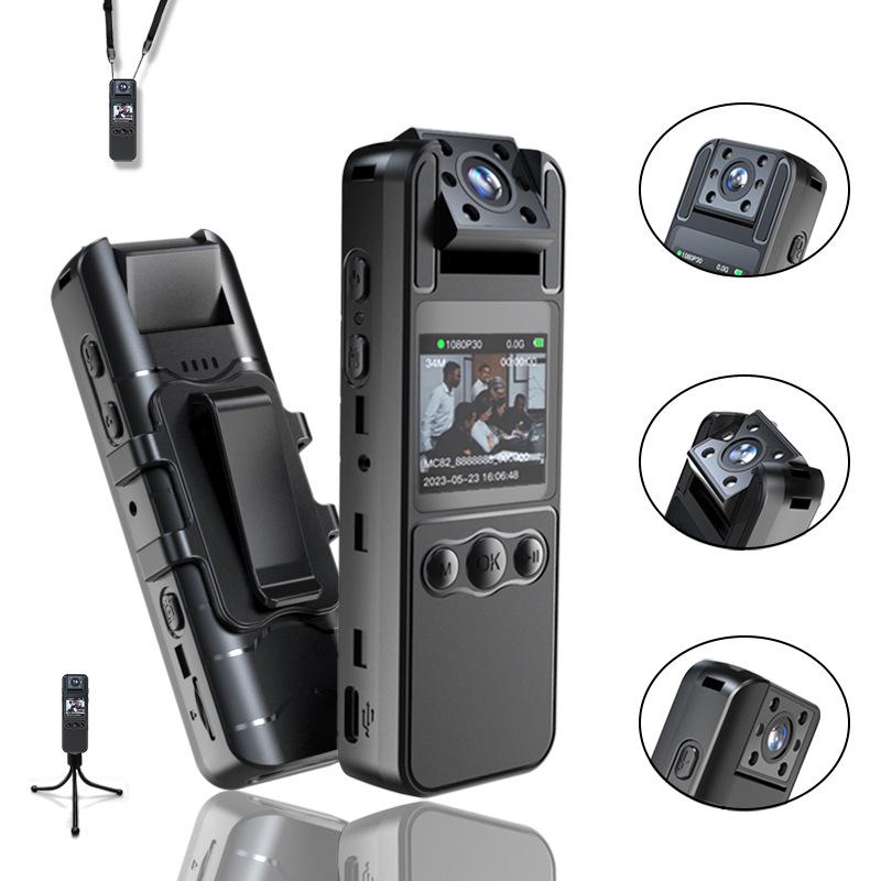 Portable Wearable Camera: Meeting, Screen, & Voice Recorder with Clip-On Design