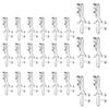 24/72Pcs Hidden Channel Blind Valance Clips Clear Horizontal Wood Window Blind Retainer Holders for Home Decors