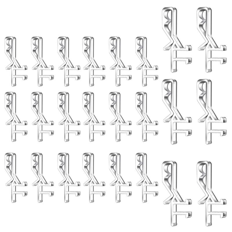 

24/72 шт. скрытые зажимы для жалюзи с каналом прозрачные горизонтальные деревянные держатели для жалюзи для домашнего декора 24pcs белый